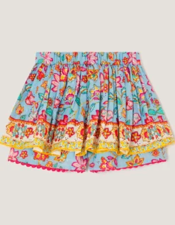 Adara Floral Print Skort Blue