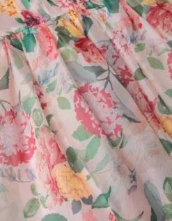 Agnes Long Sleeve Floral Chiffon Dress Multi