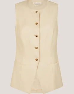 Alba Tailored Waistcoat Yellow