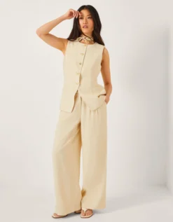 Alba Tailored Waistcoat Yellow
