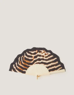 Annie Animal Print Foldable Fan