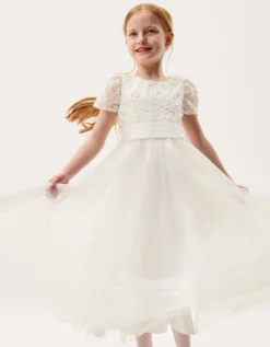 Anya Tulle Maxi Dress Ivory