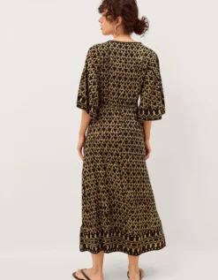 Arti Print Midi Kaftan Black