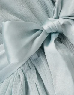 Ava Cape Sleeve Chiffon Bridesmaid Dress Green