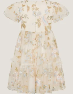 Azalea Ruffle Floral Embroidered Party Dress Multi