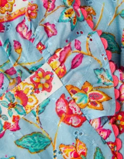 Baby Adara Floral Print Dress Blue