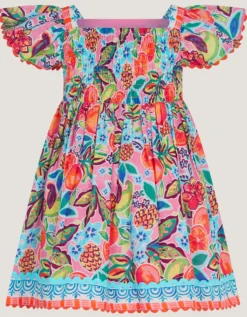 Baby Alani Fruit Print Dress Pink