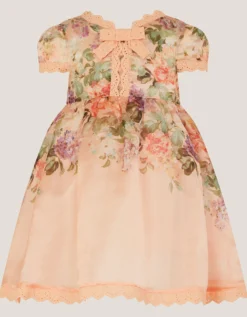 Baby Alma Floral Print Lace Dress Multi