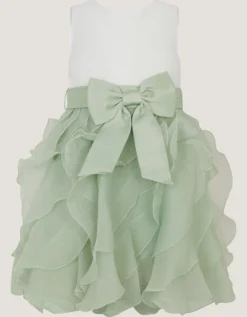 Baby Cancan Ruffle Party Dress Green