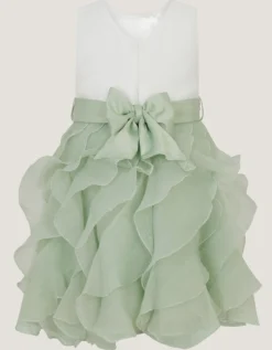 Baby Cancan Ruffle Party Dress Green