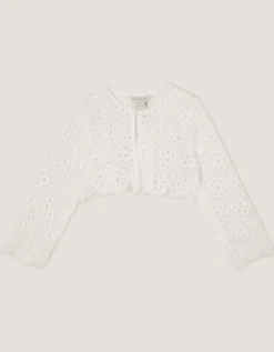 Baby Carmela Crochet Cardigan Ivory