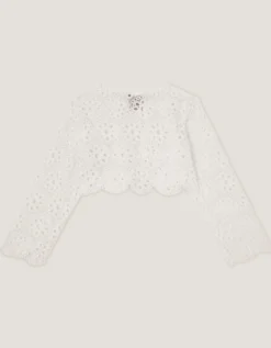 Baby Carmela Crochet Cardigan Ivory