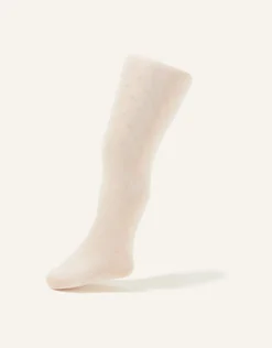 Baby 35 Denier Polka Dot Tights Ivory
