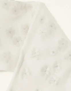 Baby Floral Perlato Print Tights Ivory