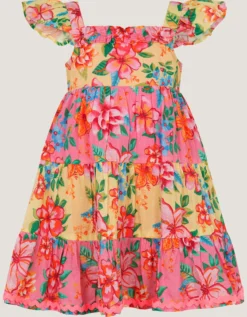 Baby Floral Print Dress Pink