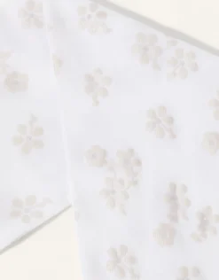 Baby Floral Print Tights Pink