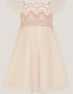 Baby Francesca Lace Tulle Party Dress Pink