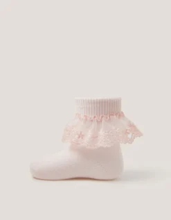 Baby Lace Socks Pink