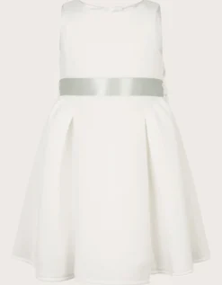 Baby Molly Scuba Bridesmaid Dress Ivory