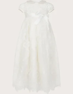 Baby Provenza Silk Christening Gown Ivory