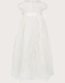 Baby Provenza Silk Christening Gown Ivory
