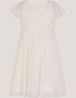 Baby Starla Lace Tulle Dress Ivory