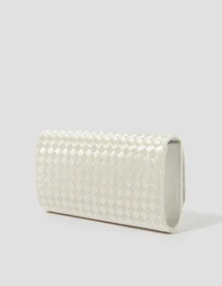 Becky Woven Bridal Clutch Bag