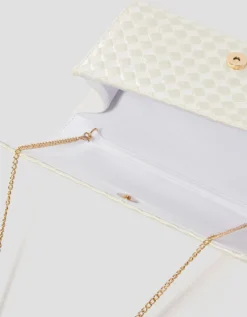 Becky Woven Bridal Clutch Bag