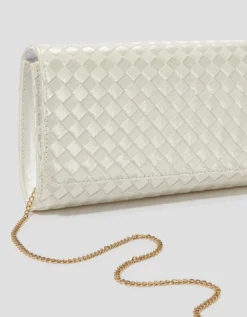Becky Woven Bridal Clutch Bag