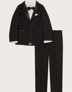 Benjamin 4-Piece Tuxedo Suit Black