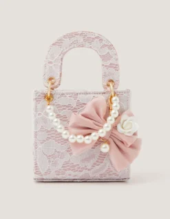 Bow Charm Lace Bag
