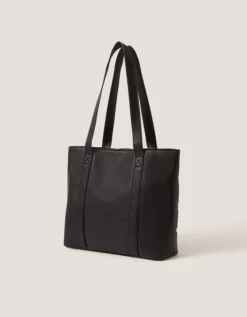 Bow Quilted School Tote Bag