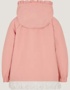 Broderie Shower-Proof Jacket Pink