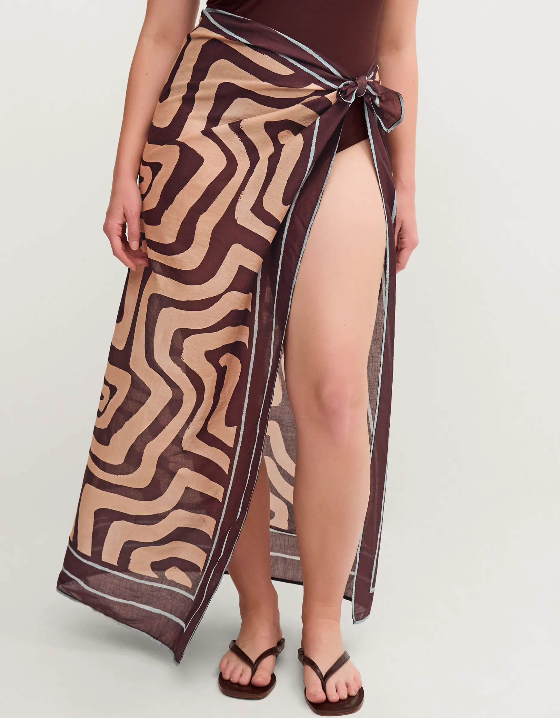 Callie Thorpe x Monsoon Wave Print Sarong