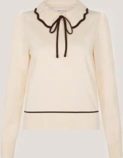 Carla Collar Jumper Ivory