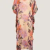 Carmen Frill Floral Maxi Kaftan