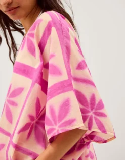Cayla Artisanal Print Mini Kaftan