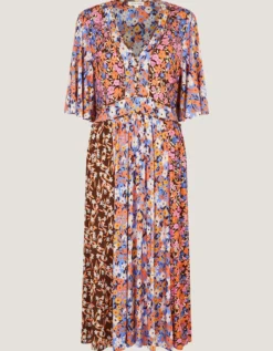 Ceri Floral Print Jersey Midi Dress Multi