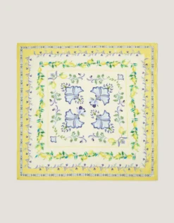 Charli Lemon Square Cotton Scarf