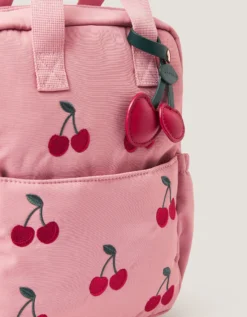 Cherry Embroidered Backpack