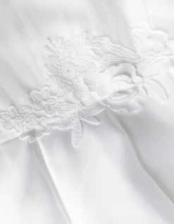 Chiffon Sleeve Floral Communion Dress White