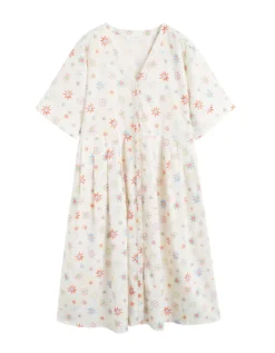 Chinti & Parker Étoile Midi Sundress Cream