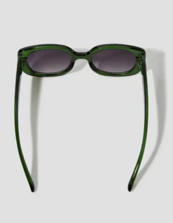 Chunky Oval Sunglasses Green