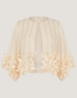 Claire Appliqué Jacket Ivory
