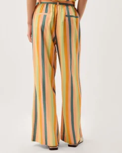 Clemence Elodie Stripe Wide Leg Trousers Multi