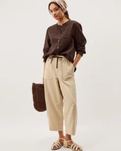Clo Pintuck Linen Shirt