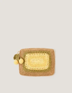 Darla Lemon Crochet Pouch