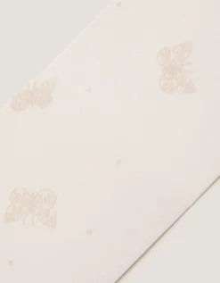 20 Denier Polka Dot Butterfly Tights White