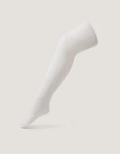 30 Denier Sheer Heart Tights White