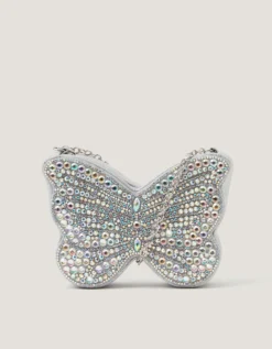 Diamanté Butterfly Bag